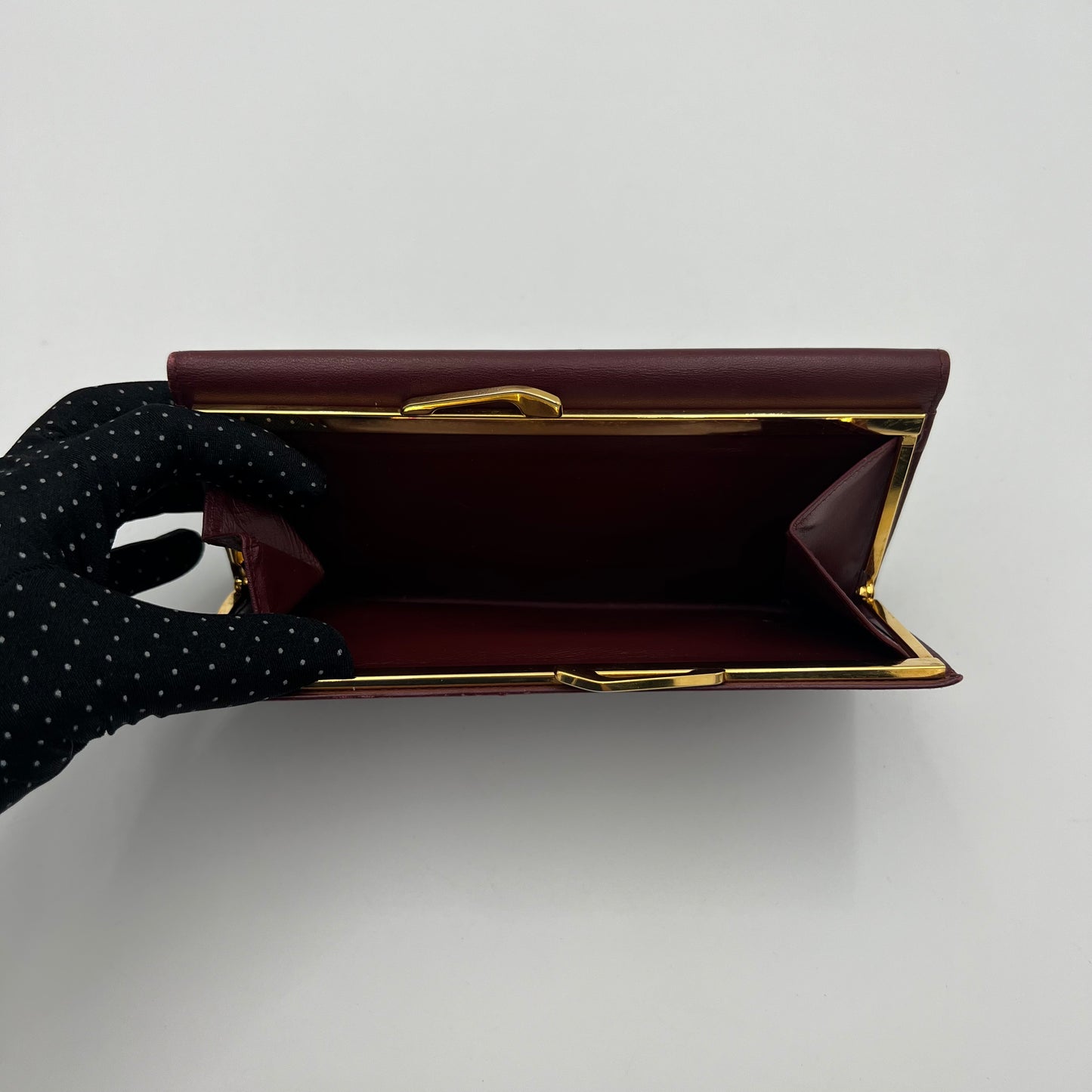 Cartier Paris Burgundy Flap Clutch