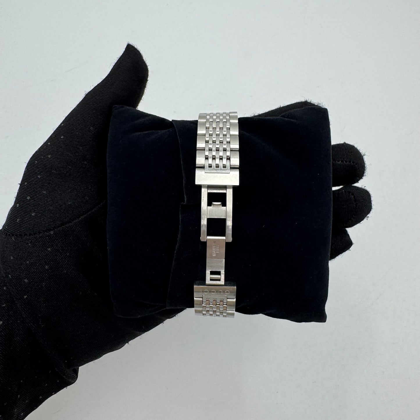 Gucci 126.5 G-Timeless Black Dial Stainless Steel Wristlet Watch