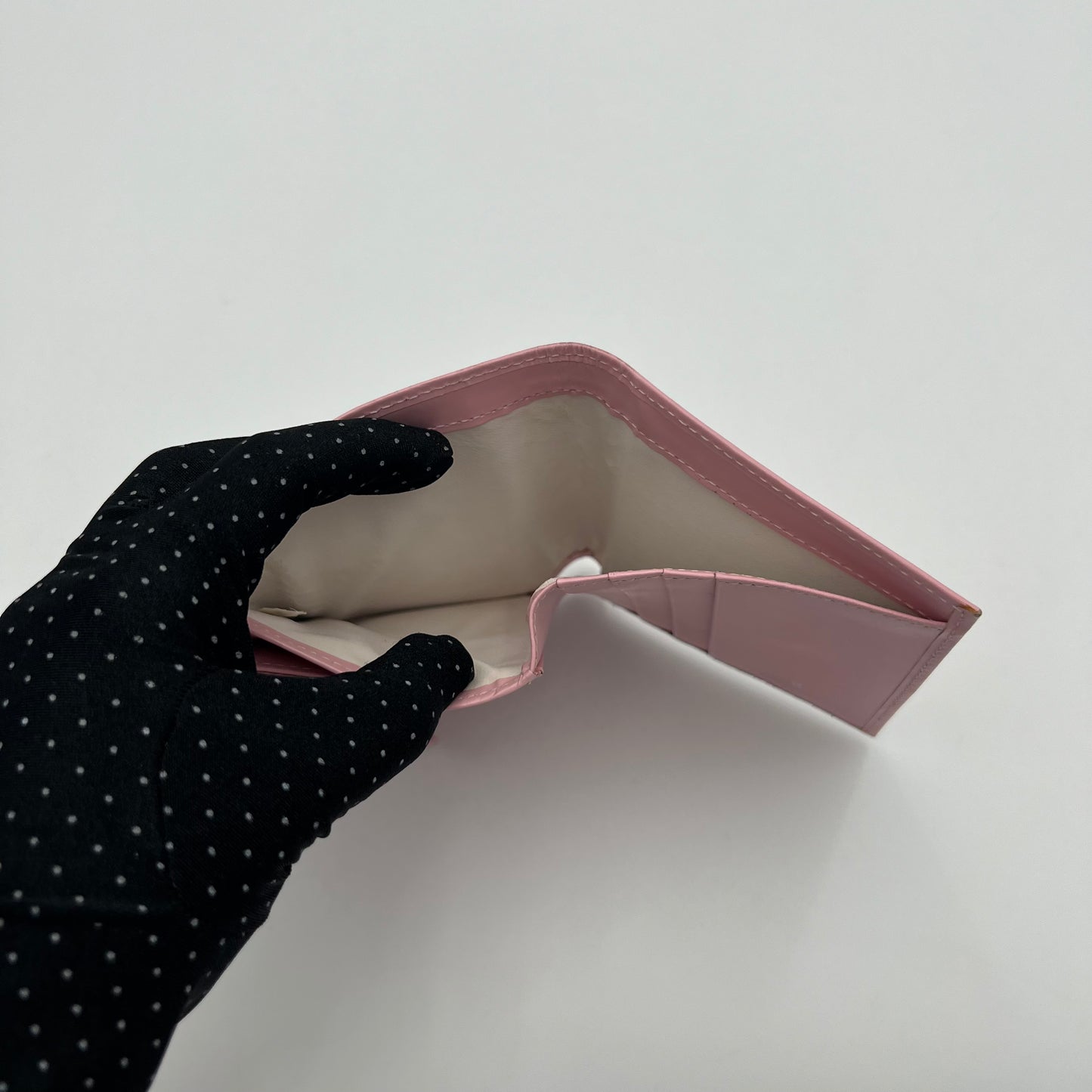 Courreges Pink Trifold Short Wallet