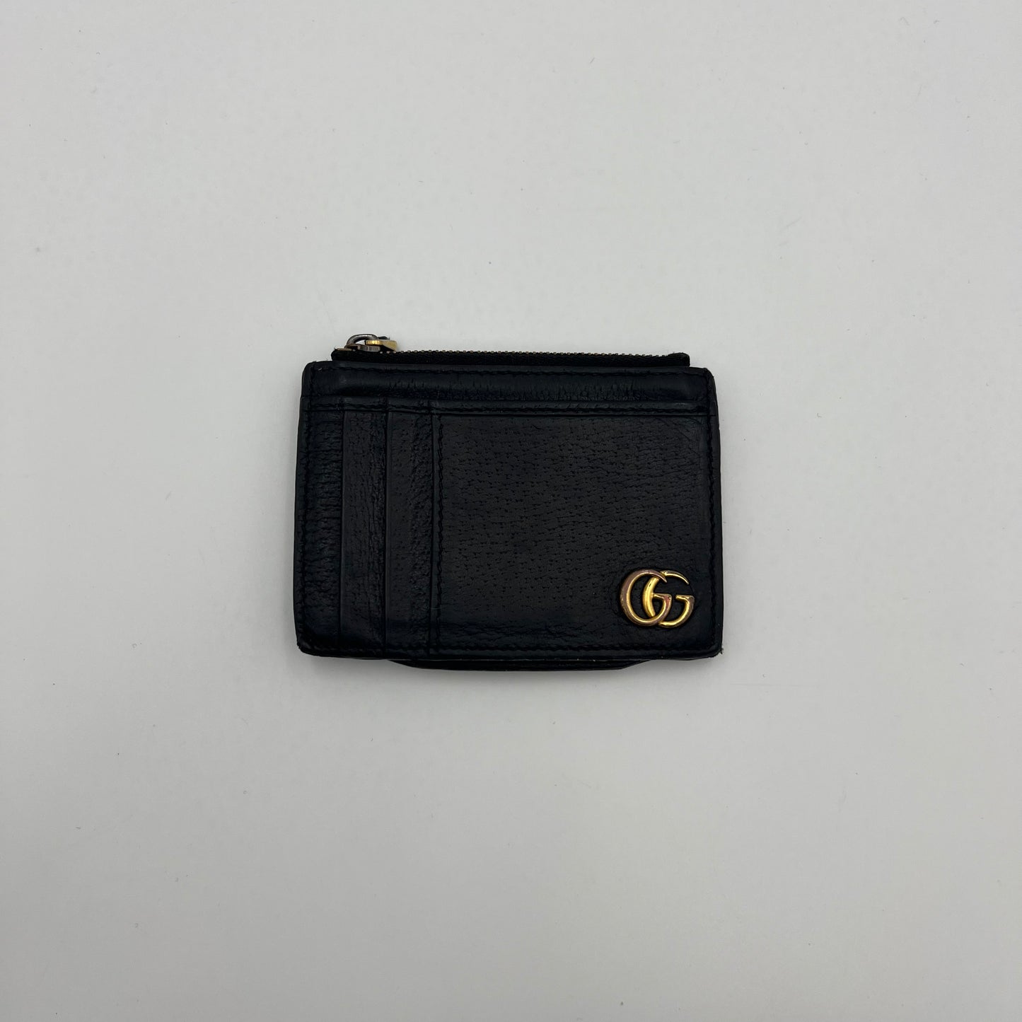 Gucci Black Marmont Zip Card Wallet