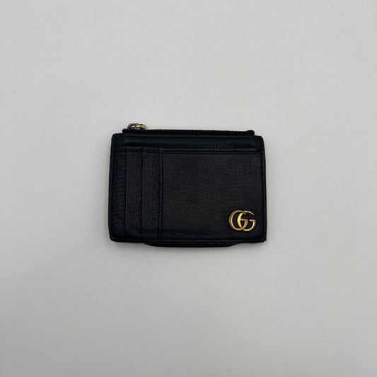 Gucci Black Marmont Zip Card Wallet