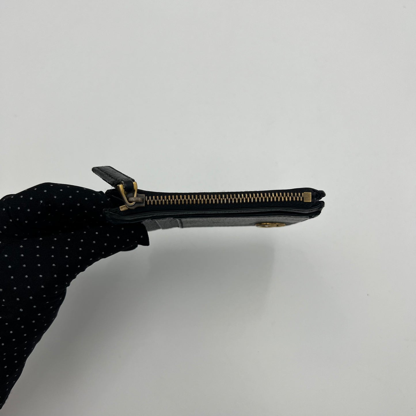 Gucci Black Marmont Zip Card Wallet