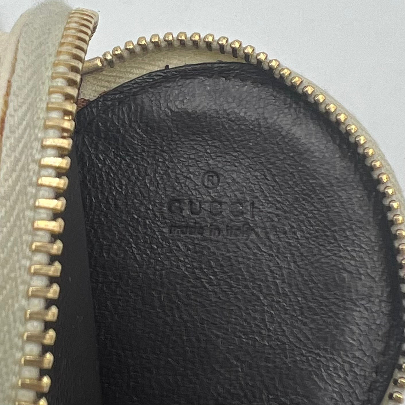 Gucci Pink Monogram Canvas Heart Coin Purse