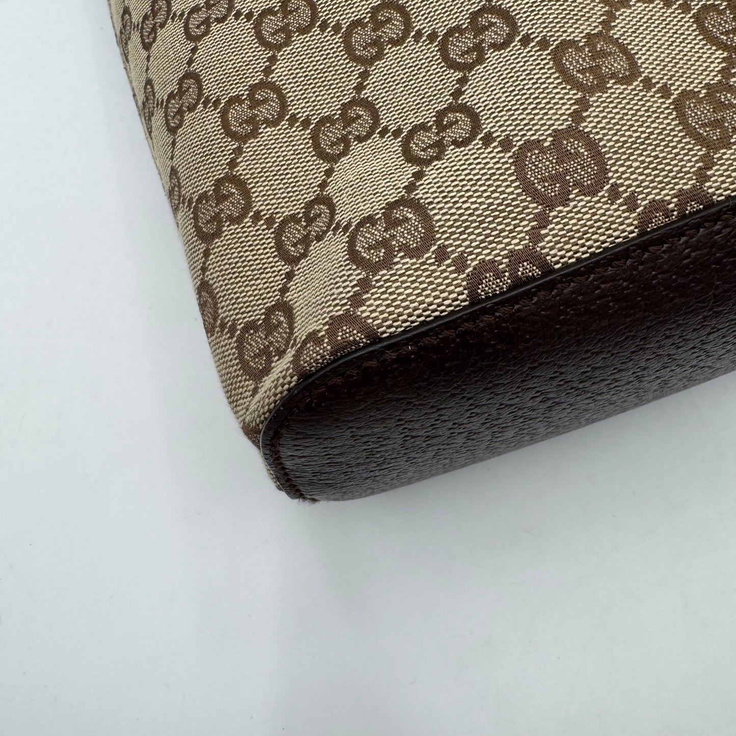 Gucci Brown Monogram Canvas and Leather Hobo Shoulder Bag