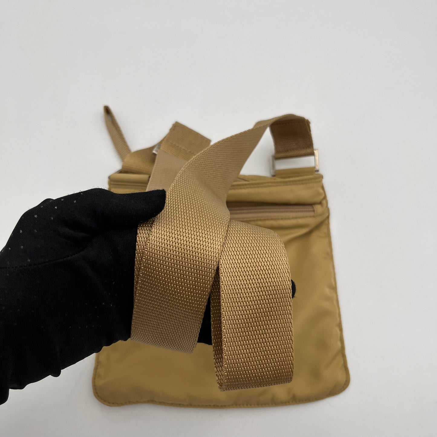 Prada Yellow Nylon Mini Slim Crossbody