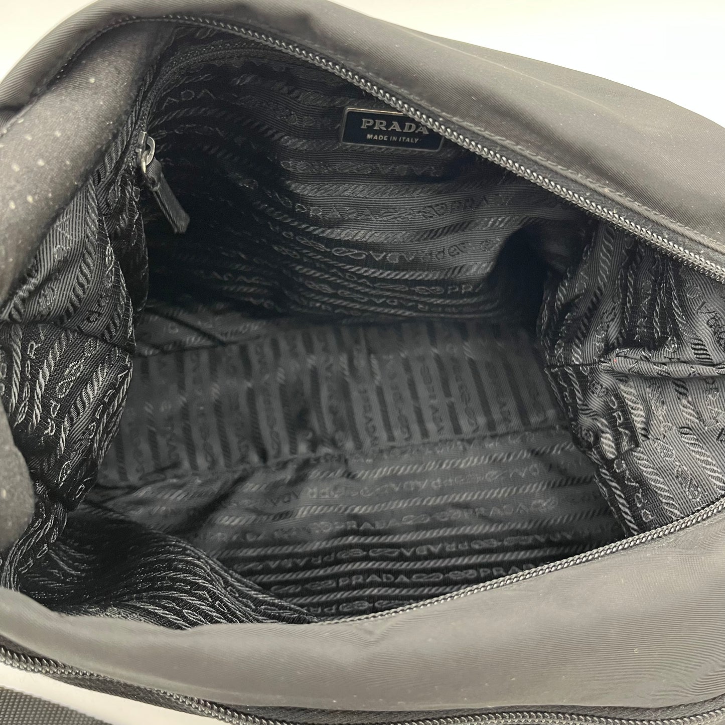 Prada Black Nylon Messenger Crossbody