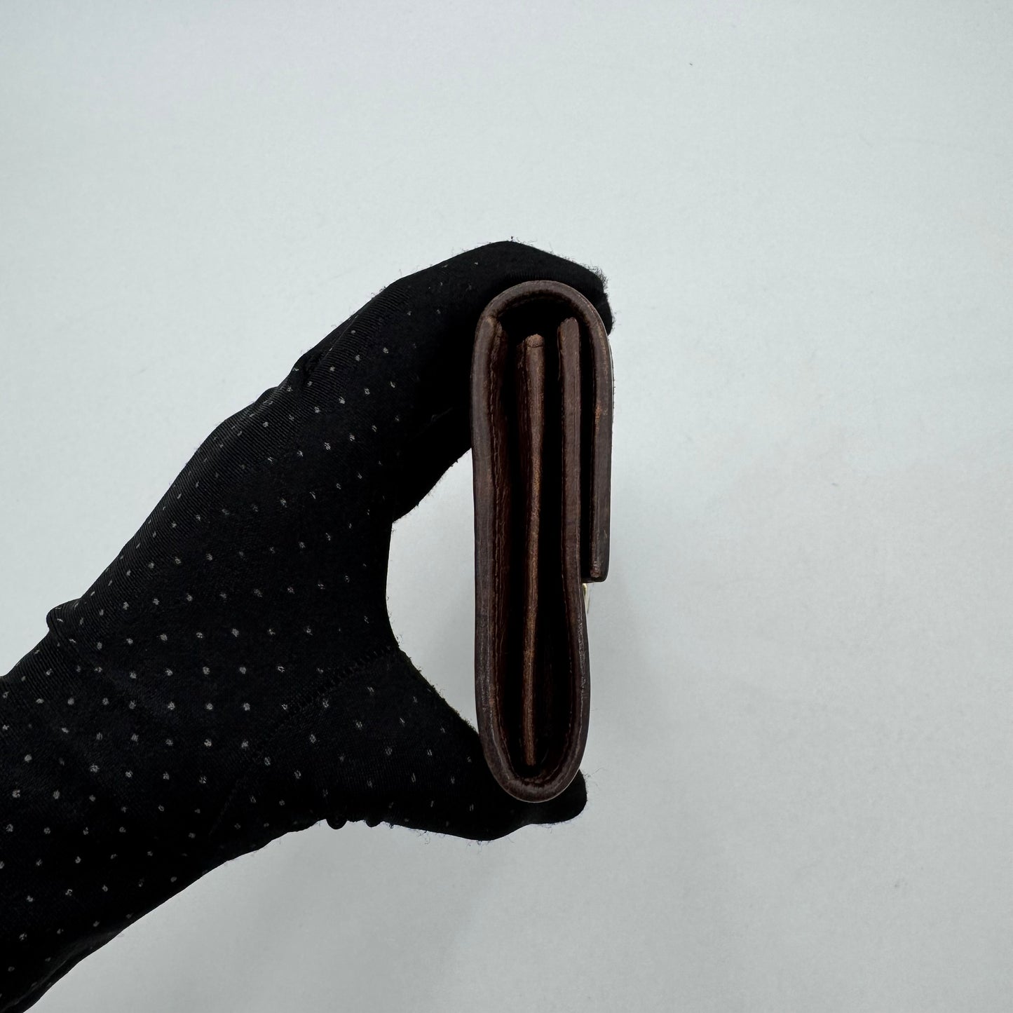 Fendi Tobacco Zucca Bifold Long Wallet
