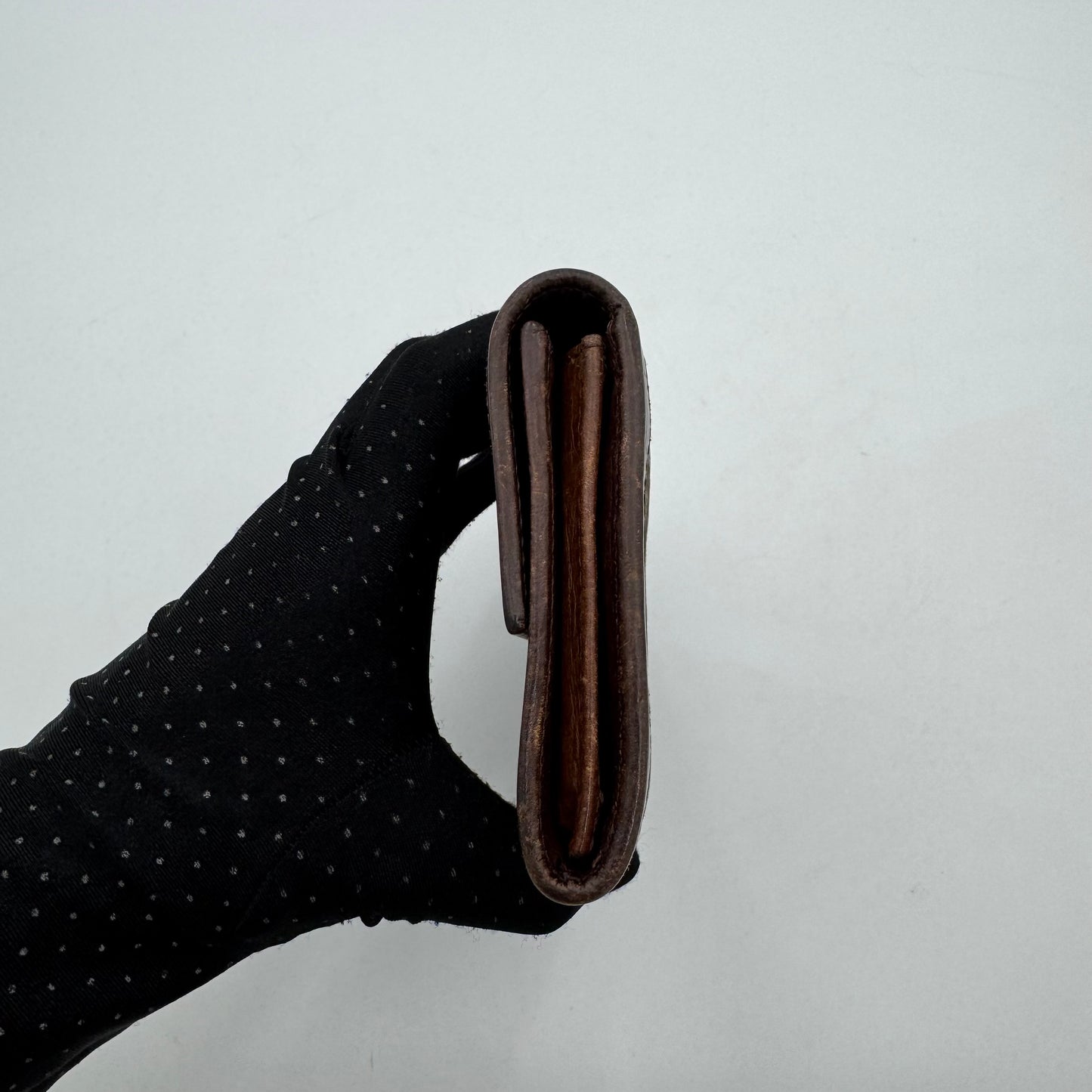 Fendi Tobacco Zucca Bifold Long Wallet