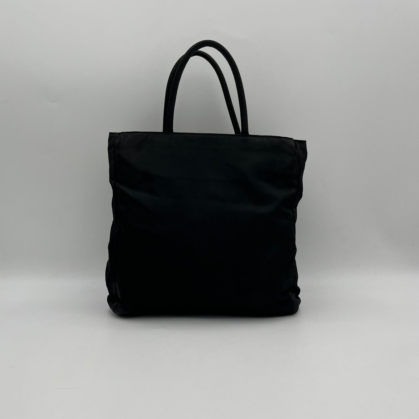 Prada Black Nylon Open Tote