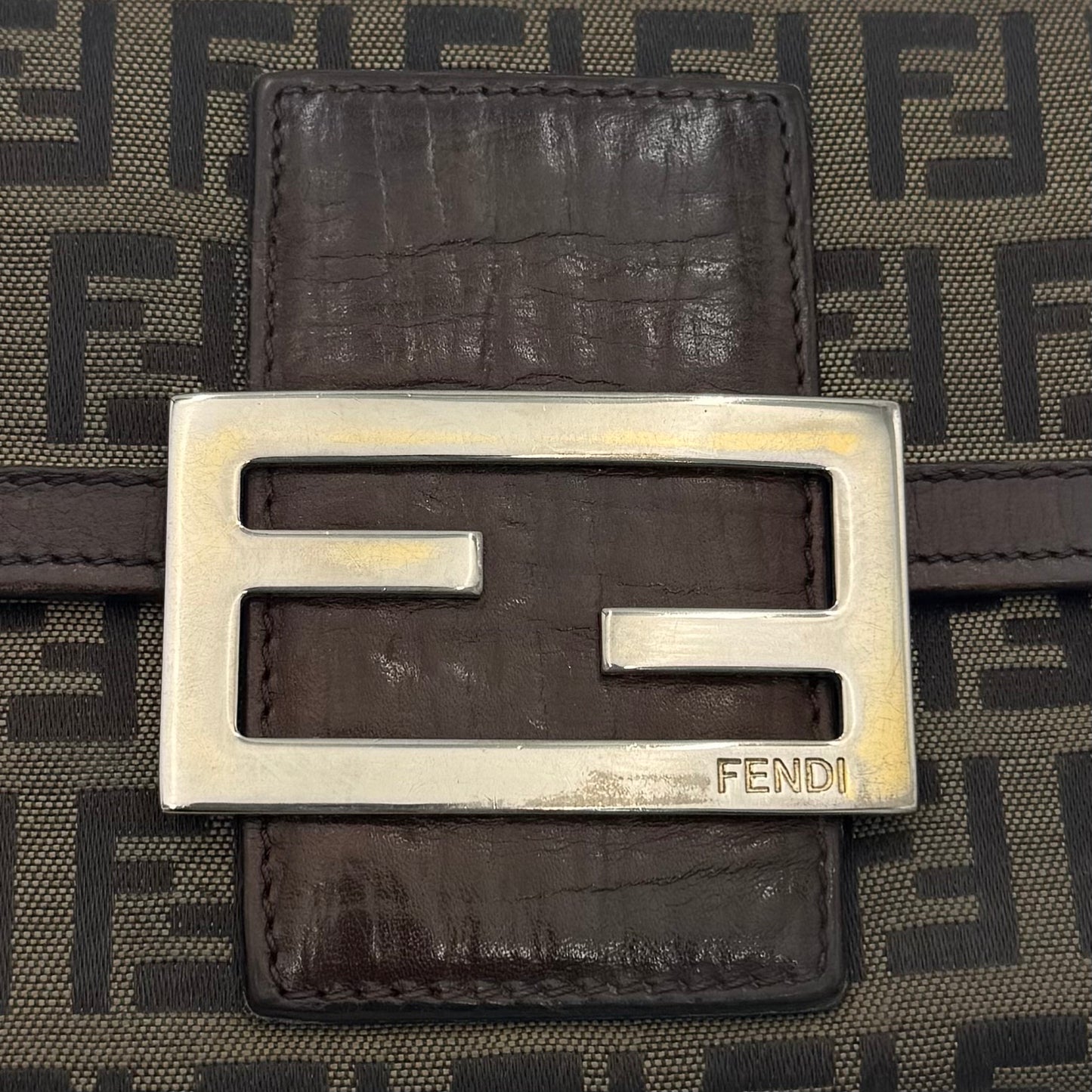 Fendi Tobacco Zucca Bifold Long Wallet