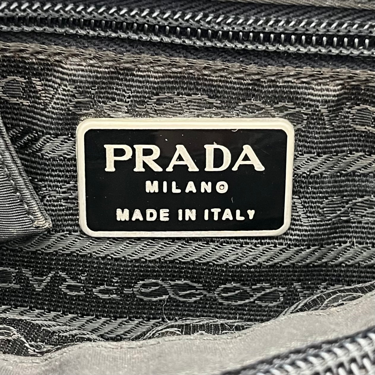 Prada Black Nylon Open Tote