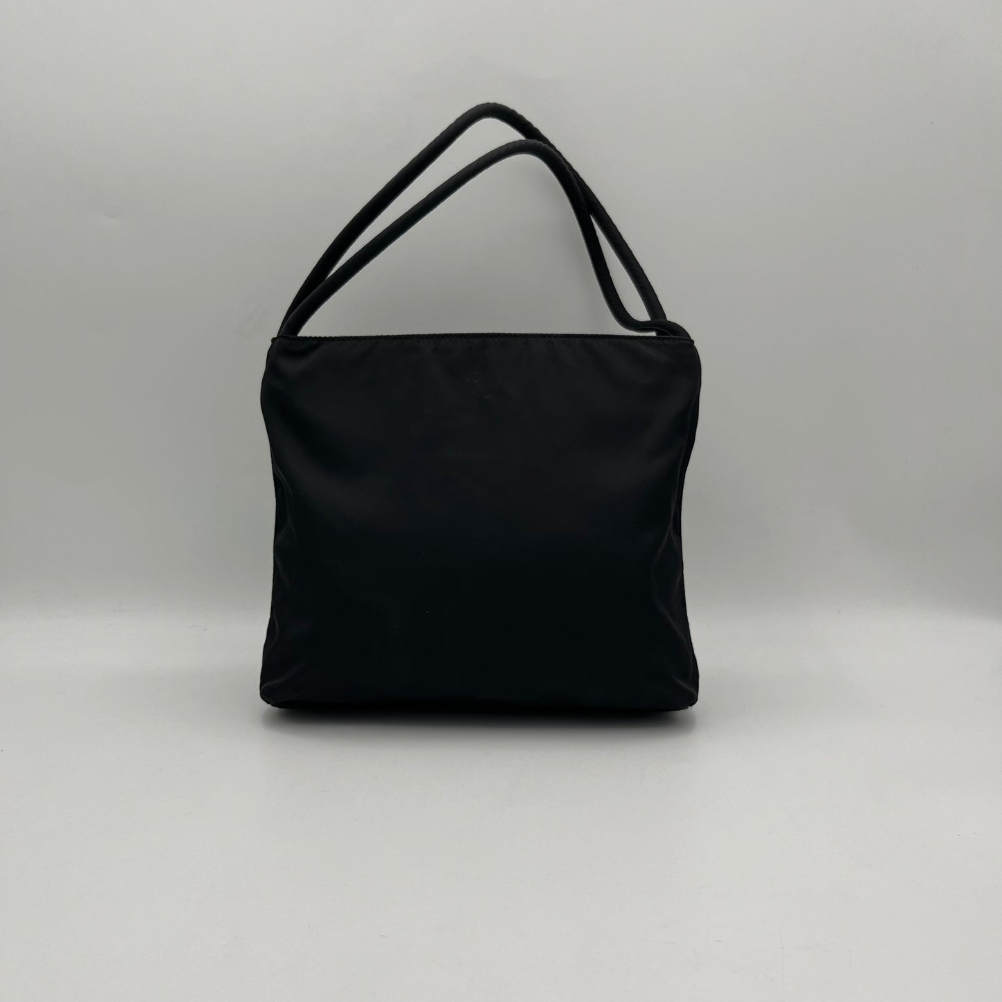 Prada Black Nylon Long Strap Small Tote