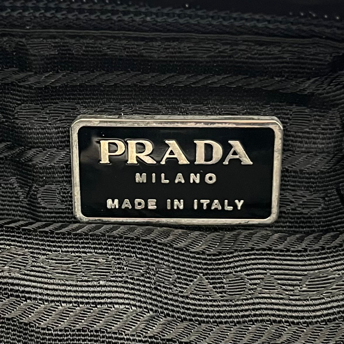 Prada Black Nylon Long Strap Small Tote