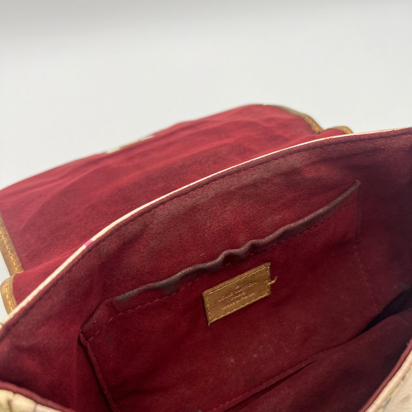 LV White Muticolor Patti Shoulder Bag