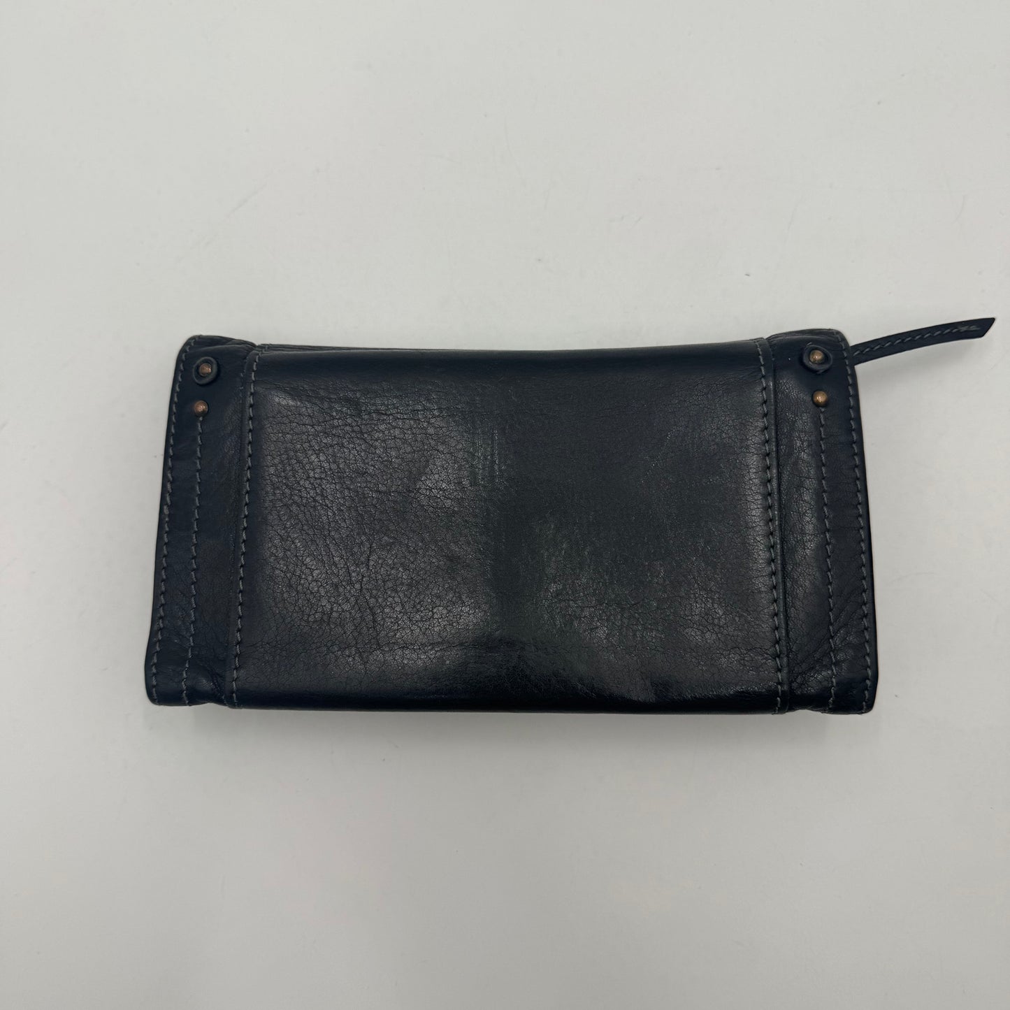 Chloe Black Leather Paddington Long Bifold Wallet GHW