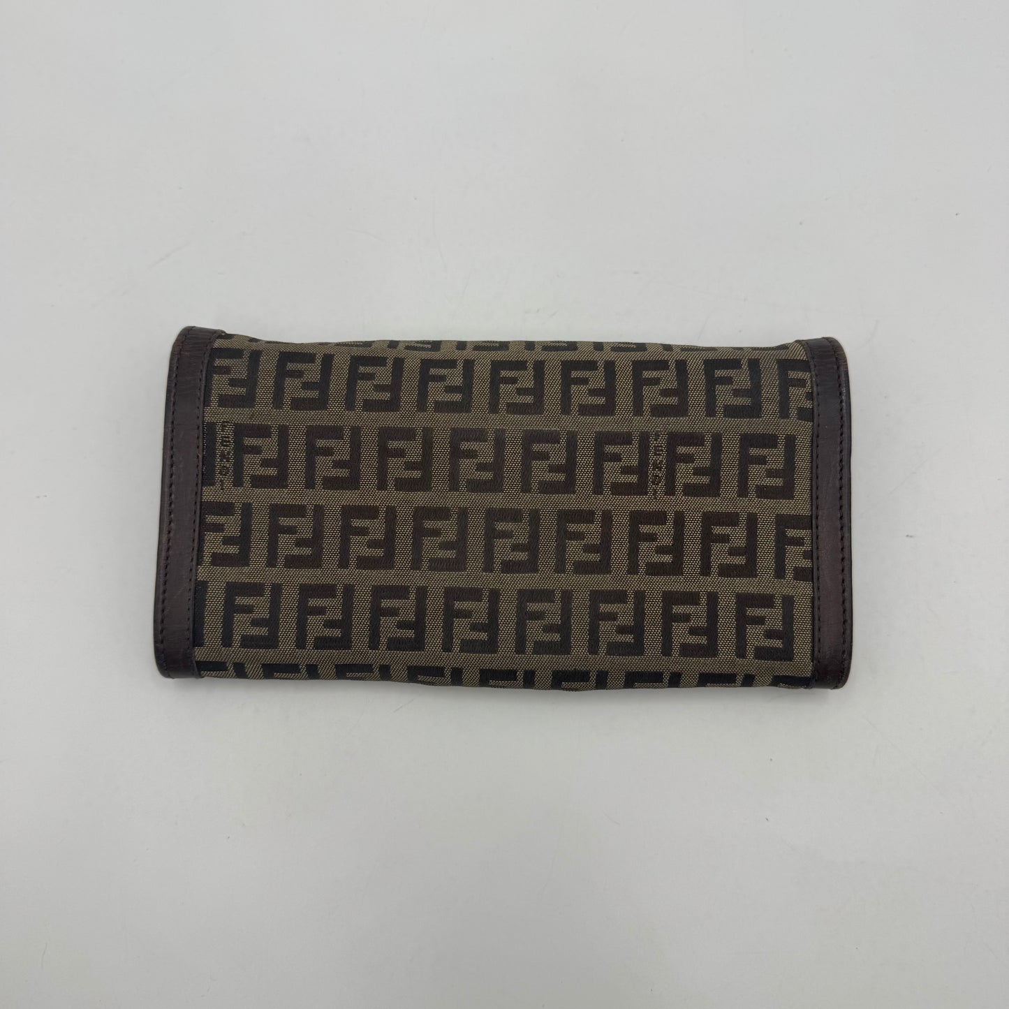Fendi Tobacco Zucca Bifold Long Wallet