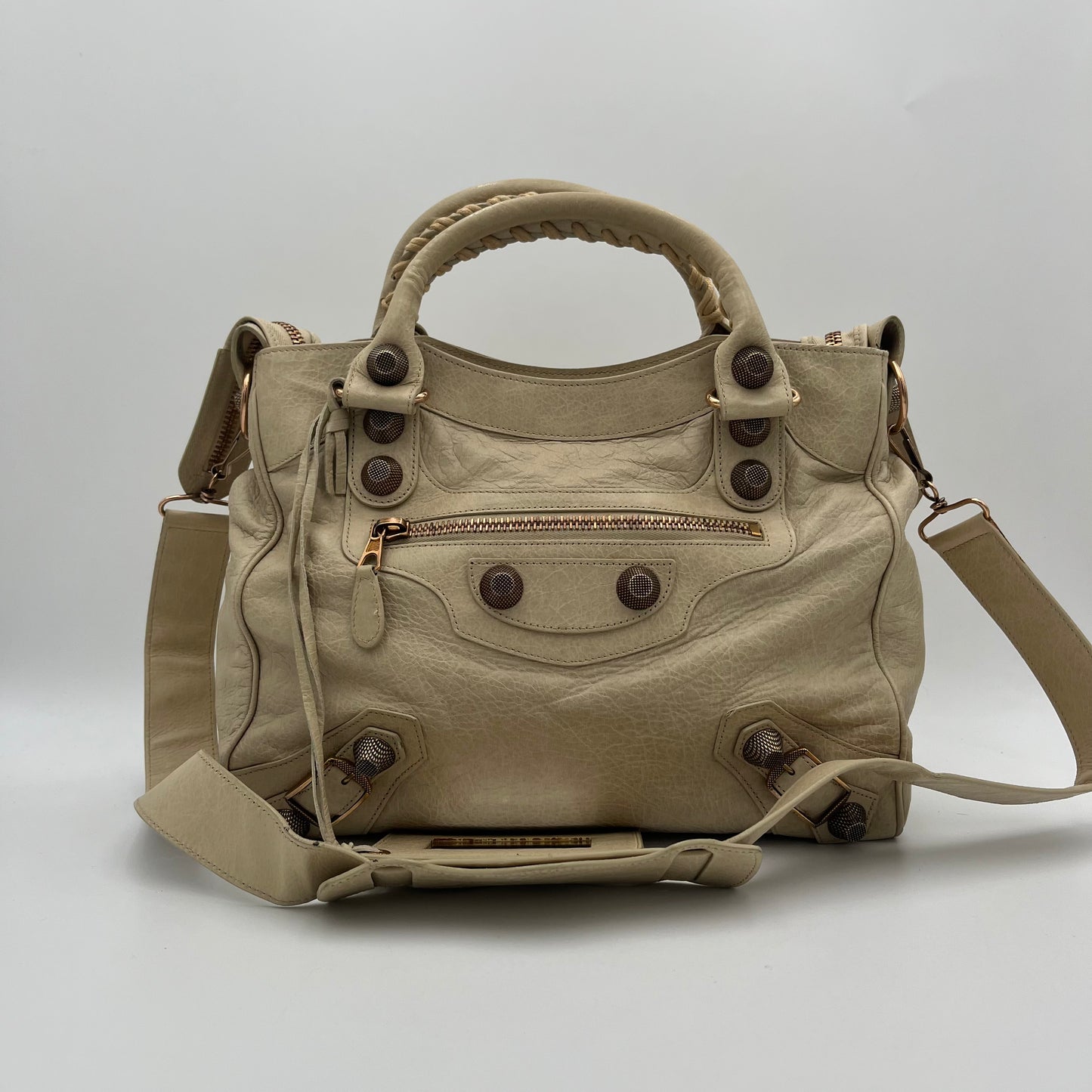 Balenciaga Beige Leather Giant 21 Midday RGH