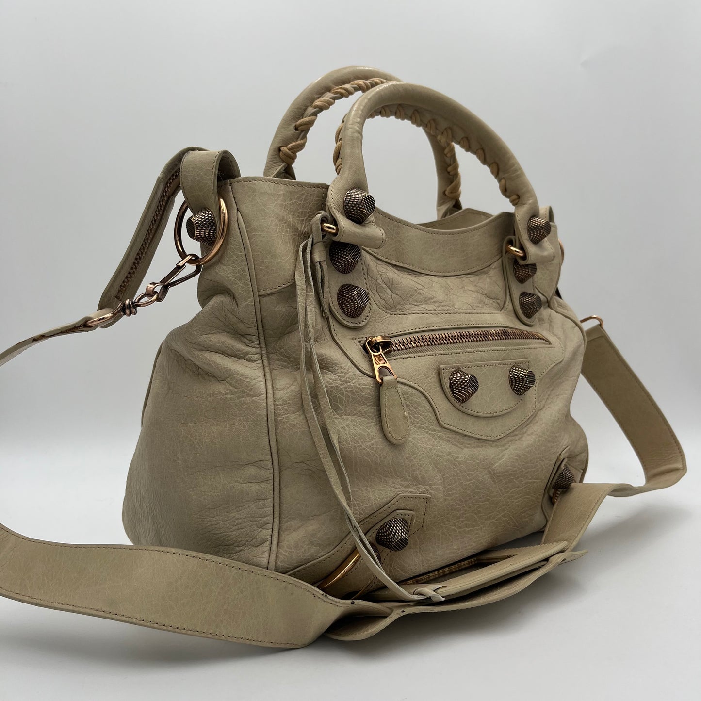 Balenciaga Beige Leather Giant 21 Midday RGH