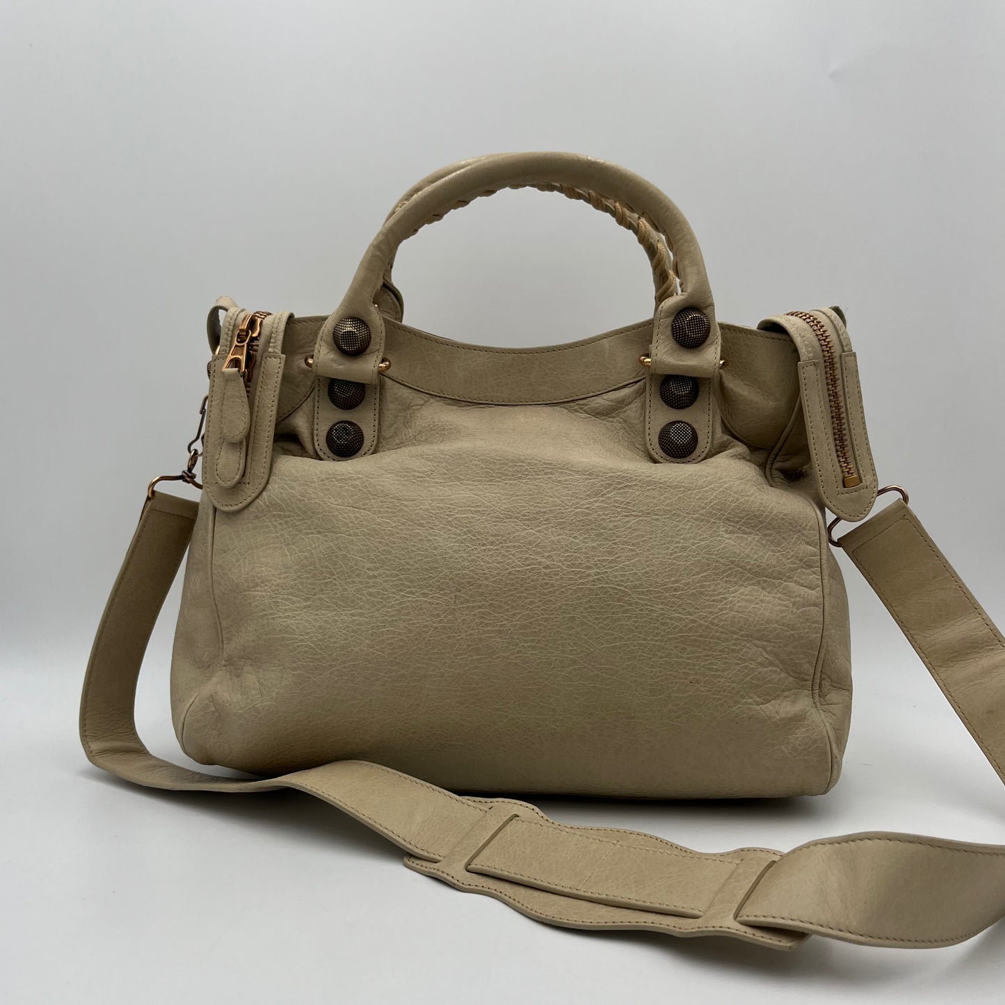 Balenciaga Beige Leather Giant 21 Midday RGH