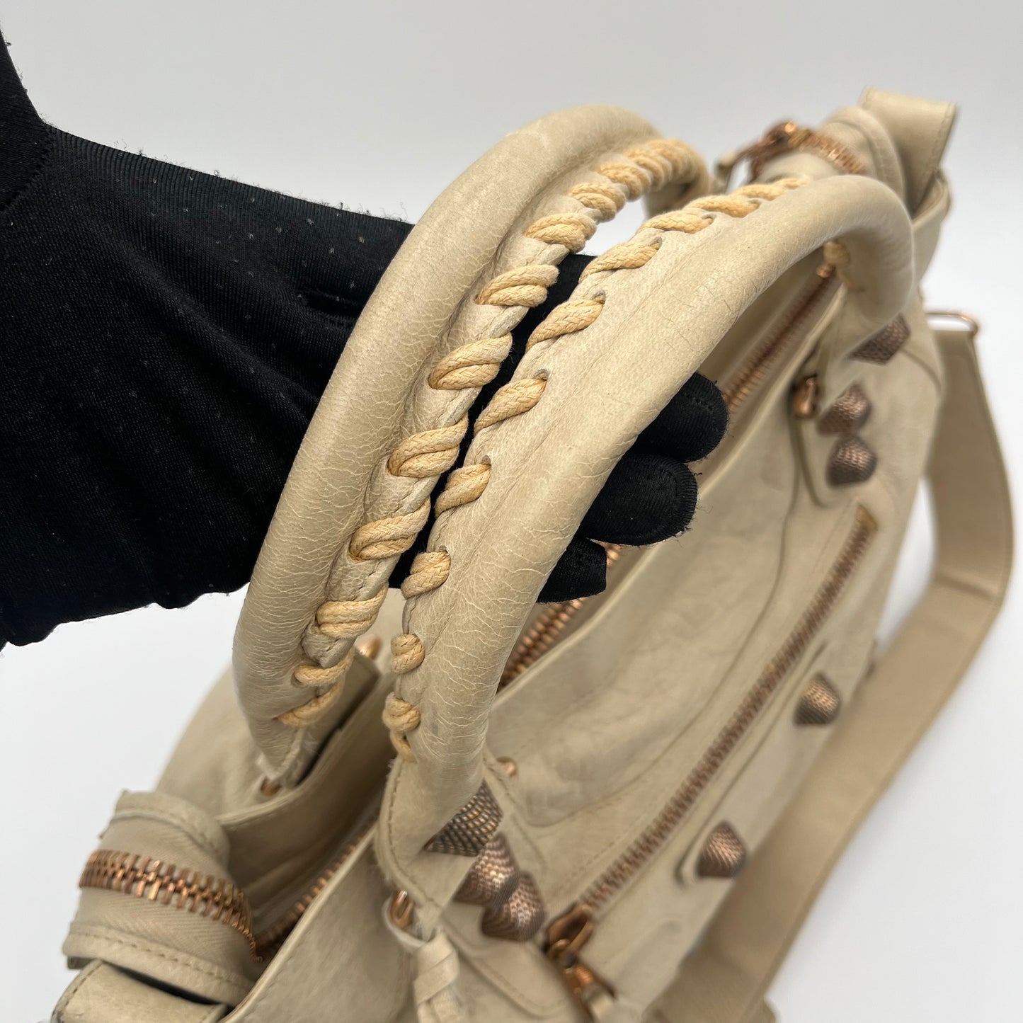 Balenciaga Beige Leather Giant 21 Midday RGH