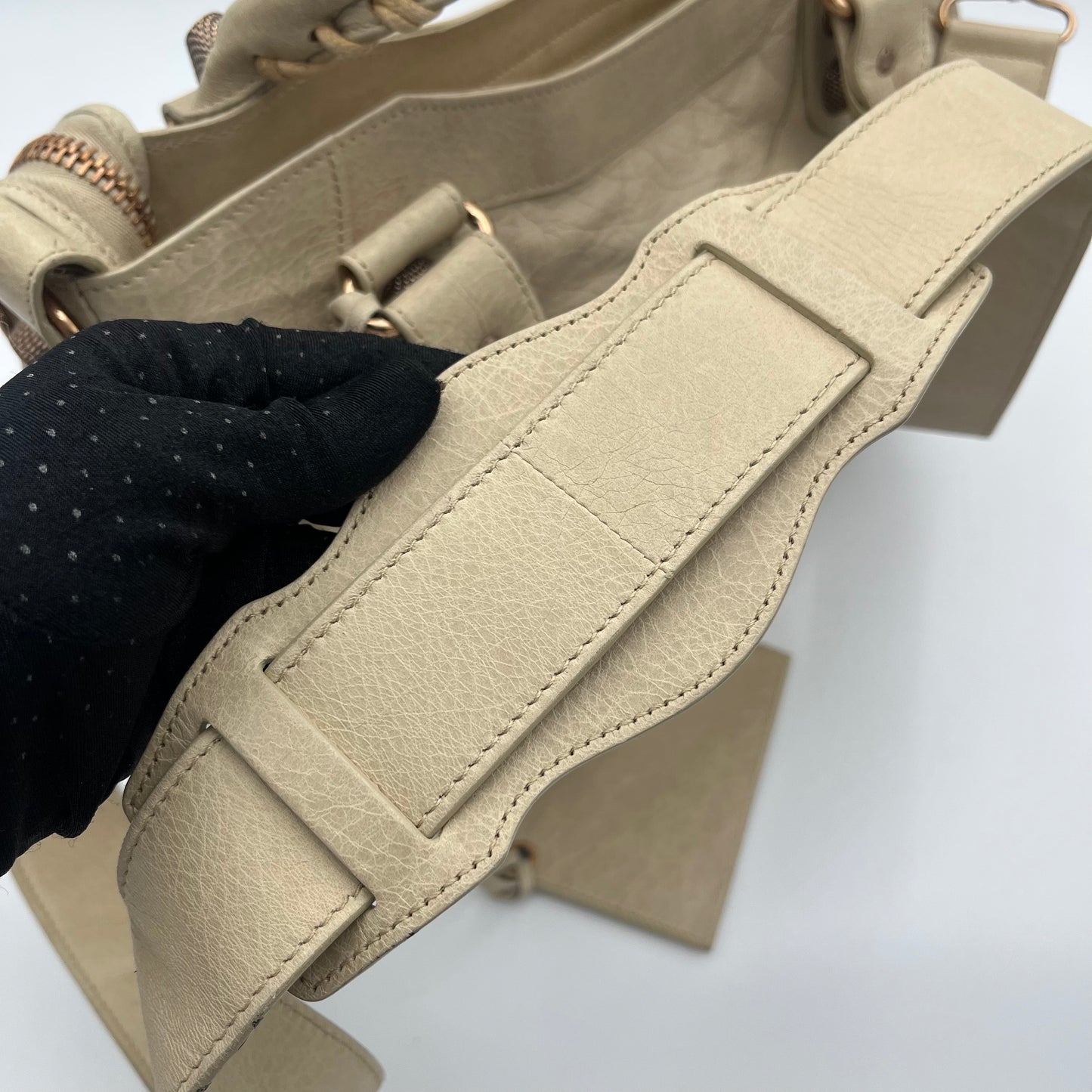 Balenciaga Beige Leather Giant 21 Midday RGH