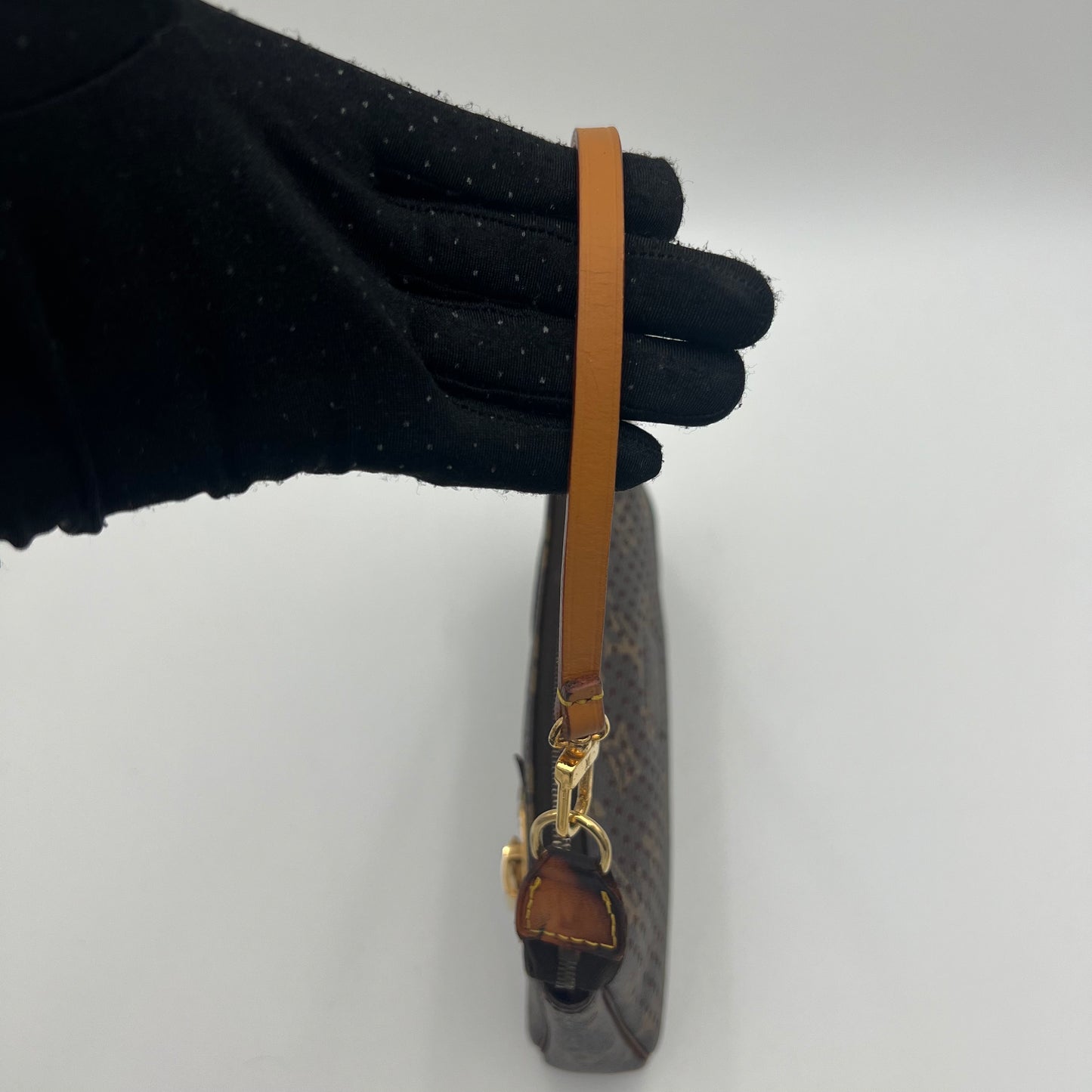 LV Pink Monogram Perforated Pochette