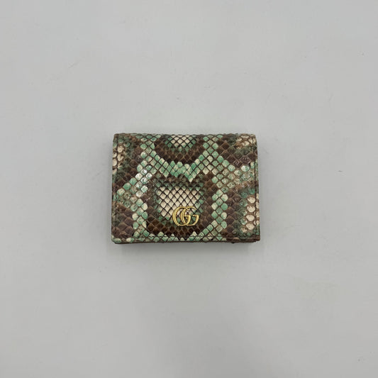 Gucci Multicolor Python Bifold Short Compact Wallet
