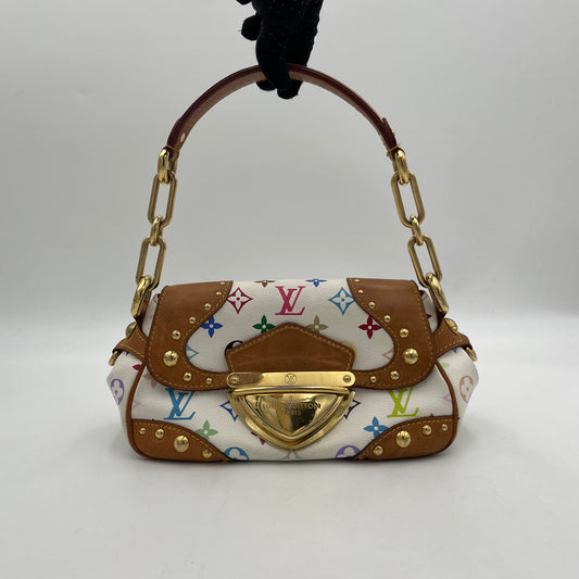 LV Takashi Murakami White Multicolor Marilyn PM