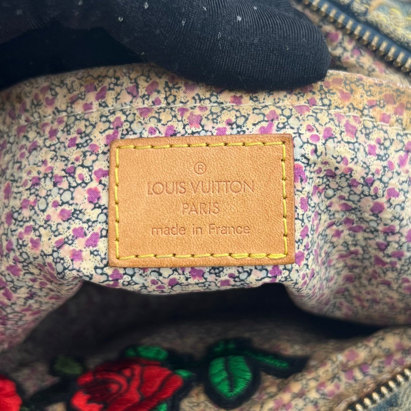 LV Limited Edition Blue Denim Patchwork Speedy 30