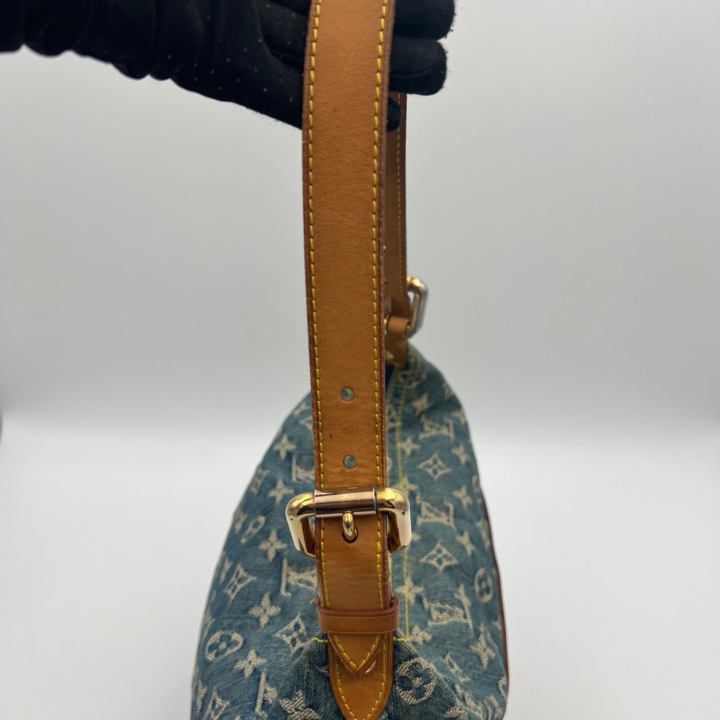 LV Blue Monogram Denim Baggy GM