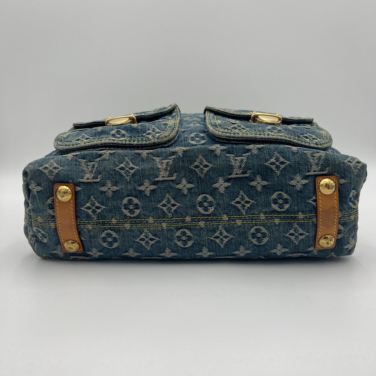 LV Blue Monogram Denim Baggy GM
