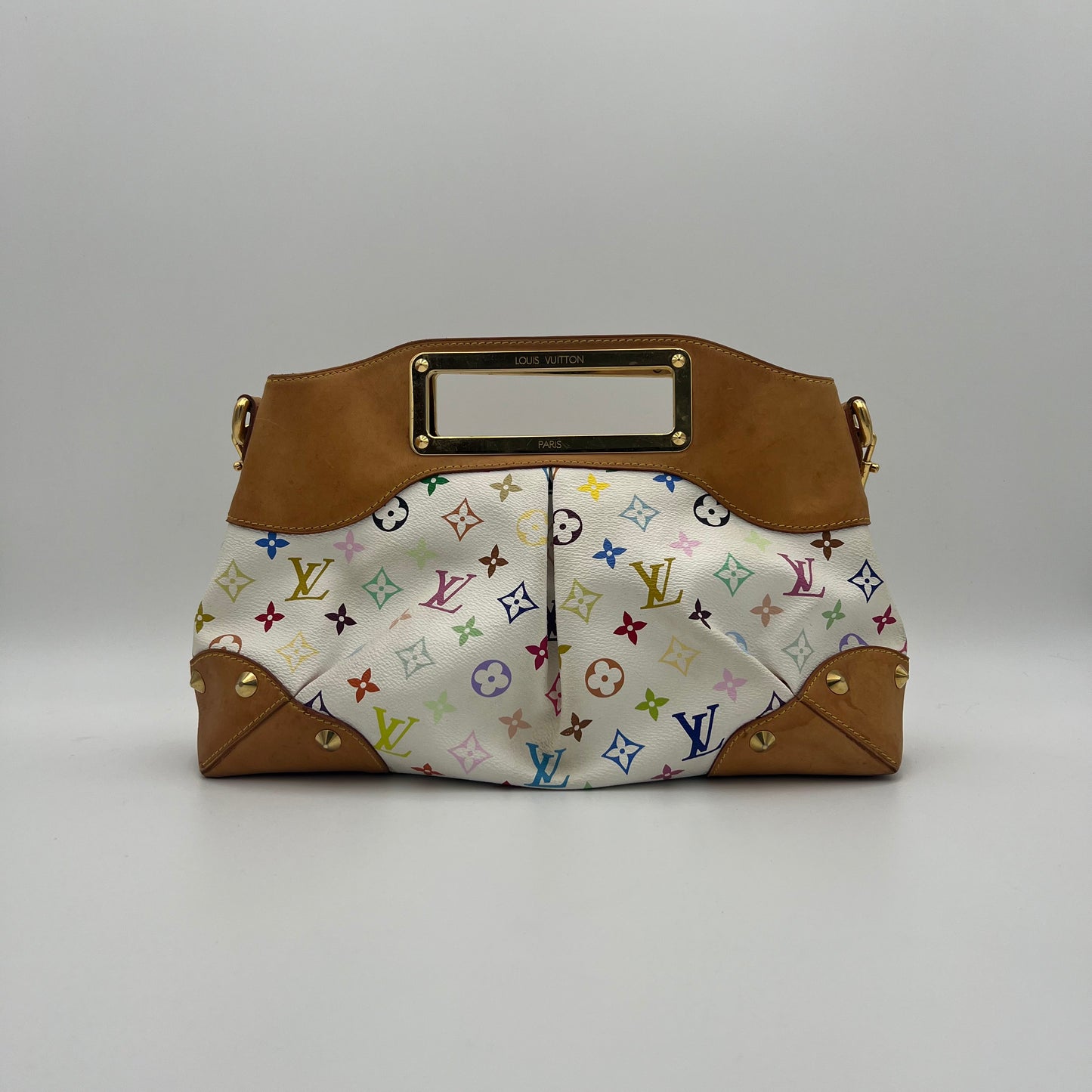 LV White Multicolor Judy PM