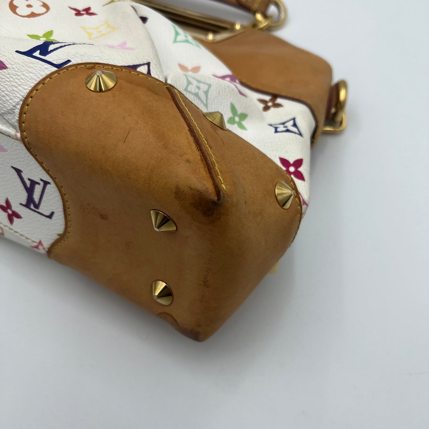 LV White Multicolor Judy PM