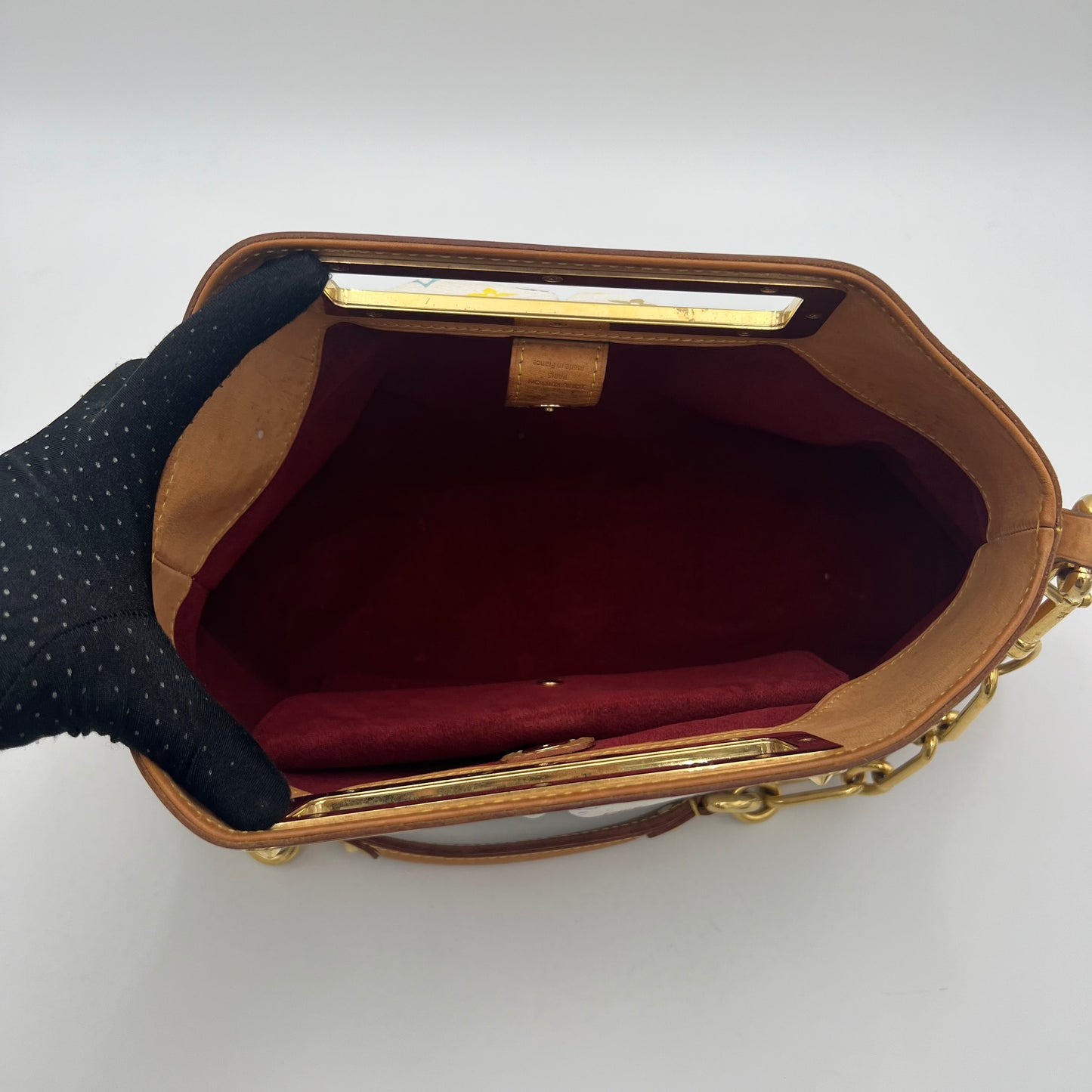 LV White Multicolor Judy PM