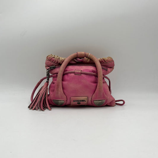 Diesel Vintage Pink Leather Mini Two-Way Bag