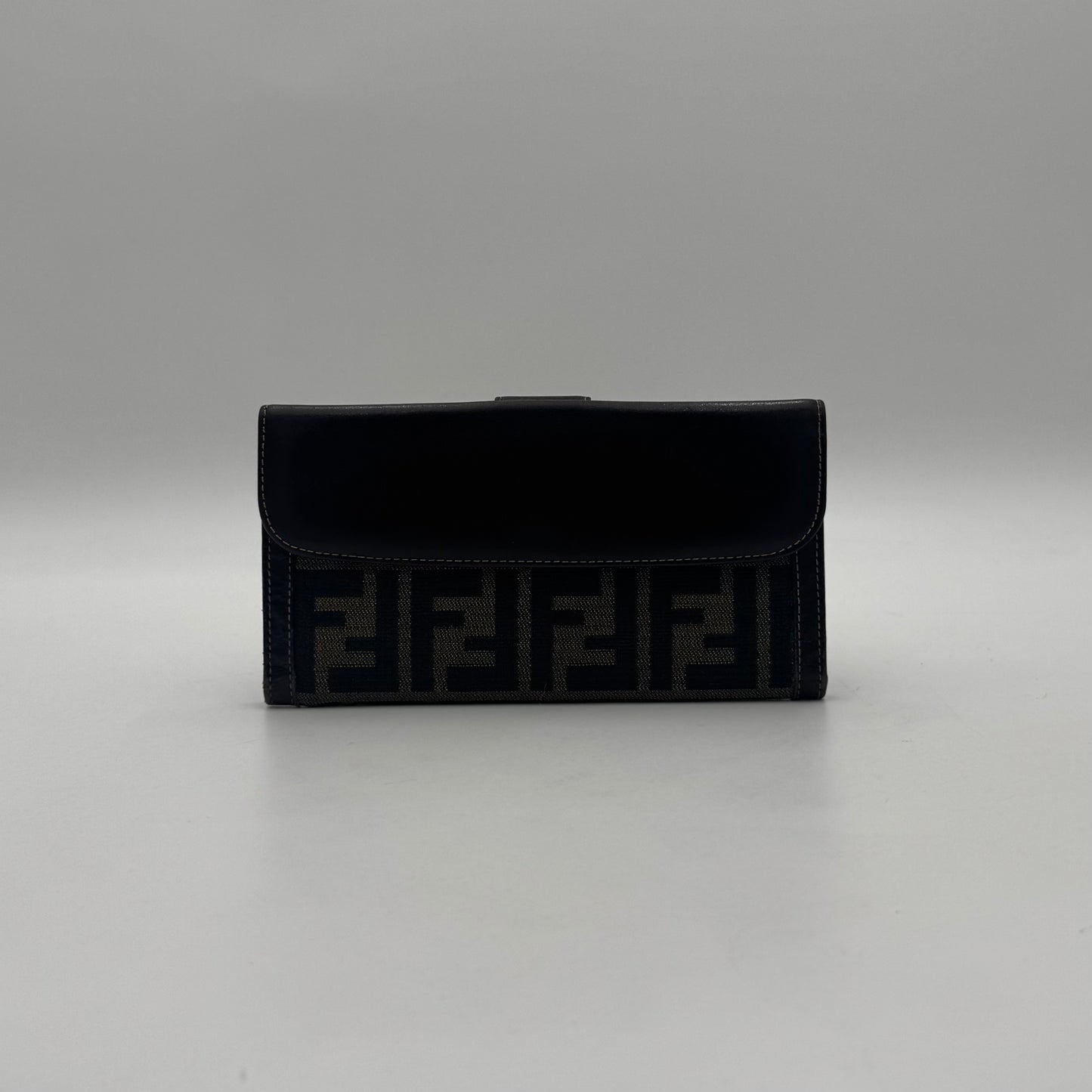 Fendi Tobacco Zucca Bifold Long Wallet