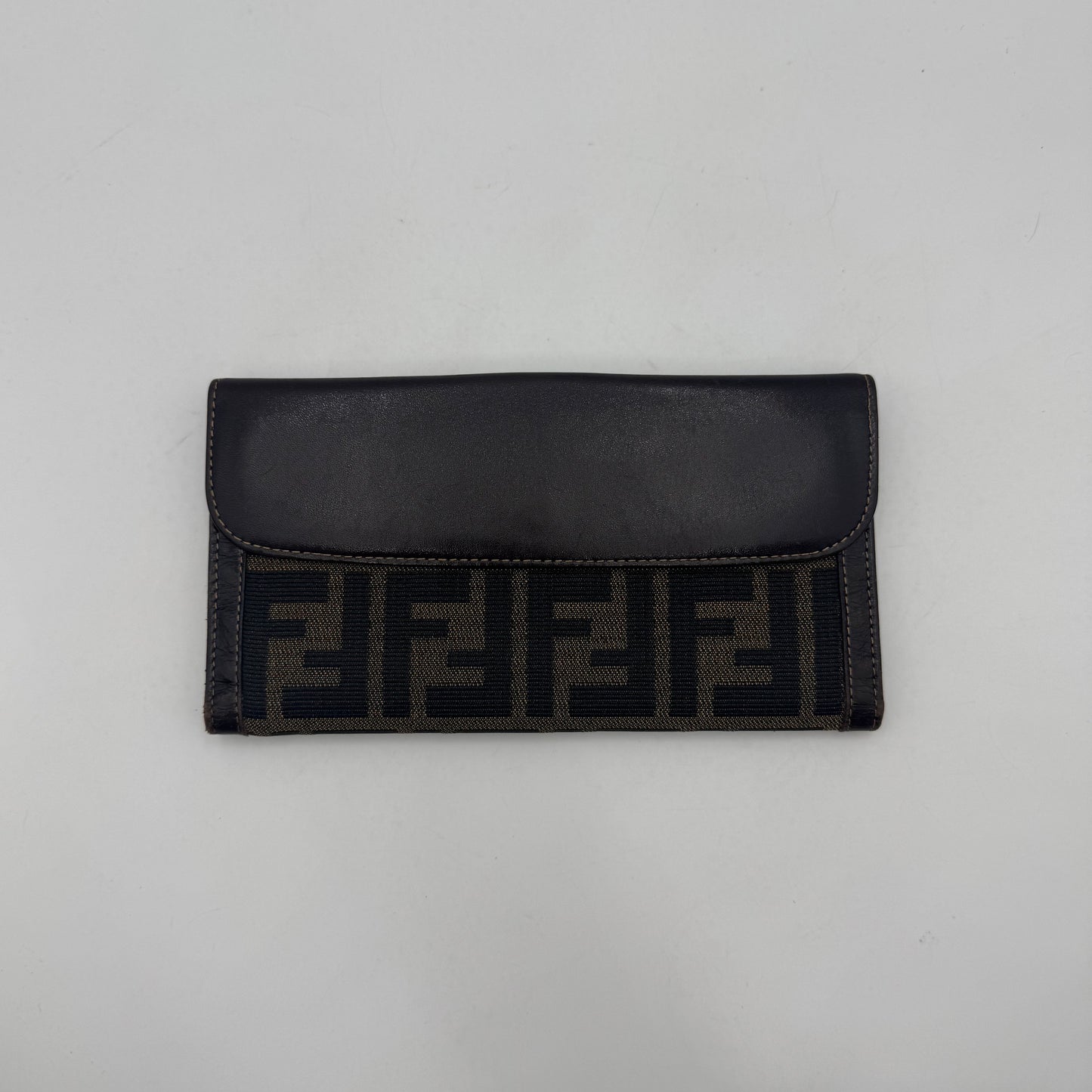 Fendi Tobacco Zucca Bifold Long Wallet