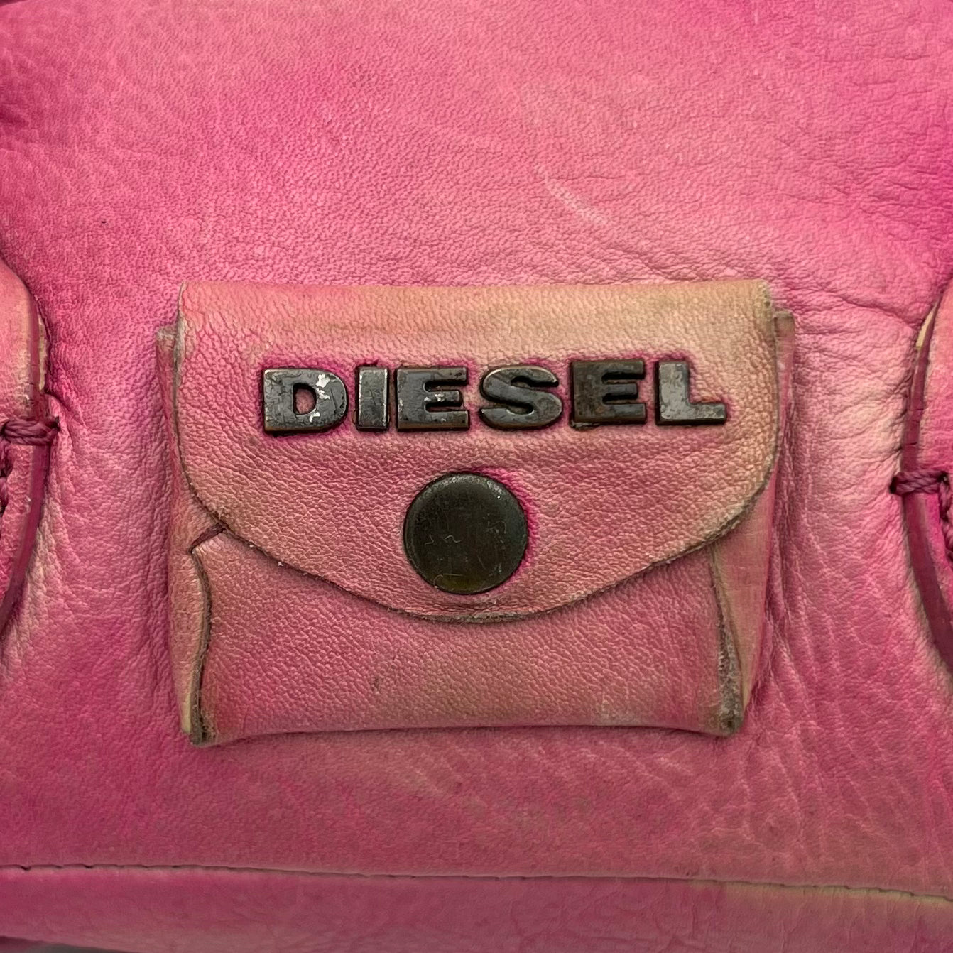 Diesel Vintage Pink Leather Mini Two-Way Bag