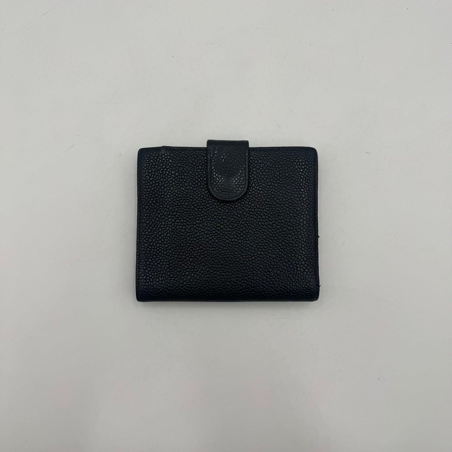 Chanel Black Caviar CC Bifold Short Wallet