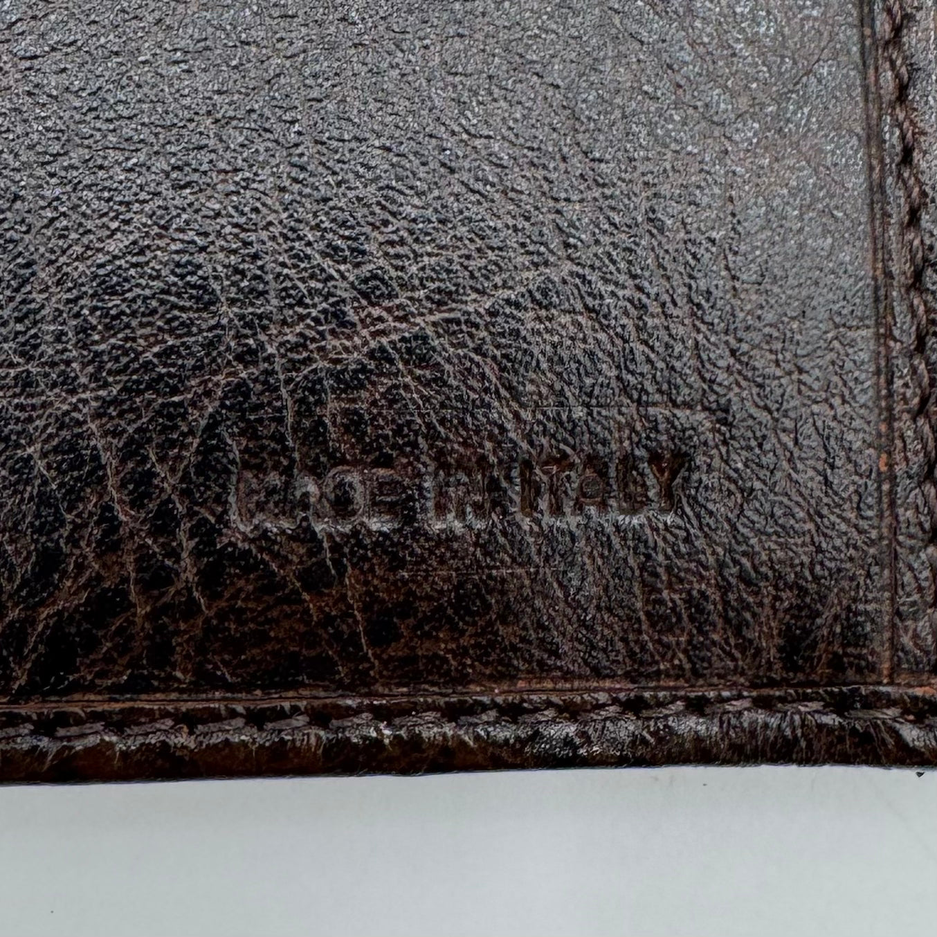Fendi Brown Leather Zucca Embossed Bifold Wallet