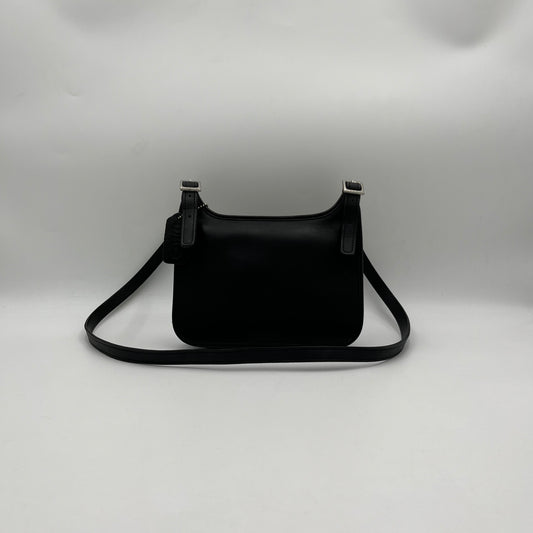 Coach Black Leather Mini Hippie Crossbody