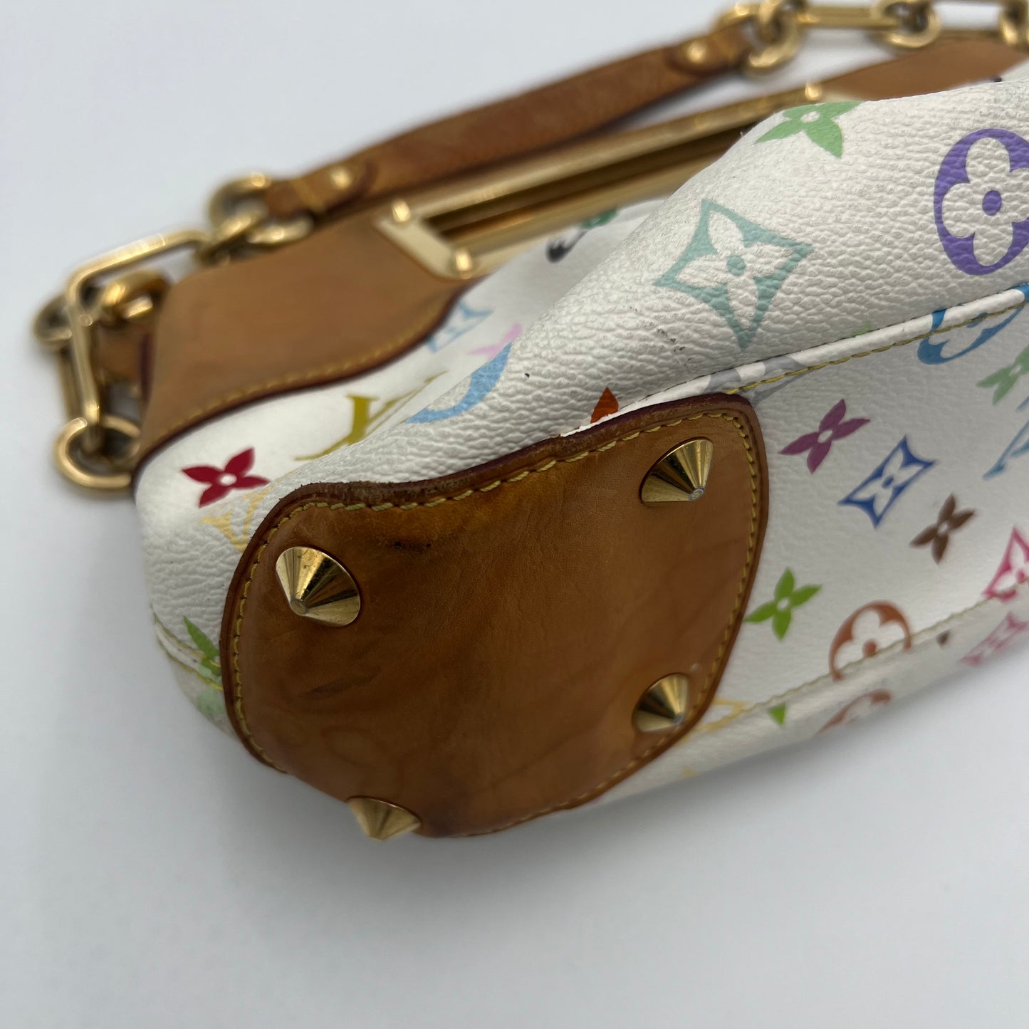 LV White Multicolor Judy PM