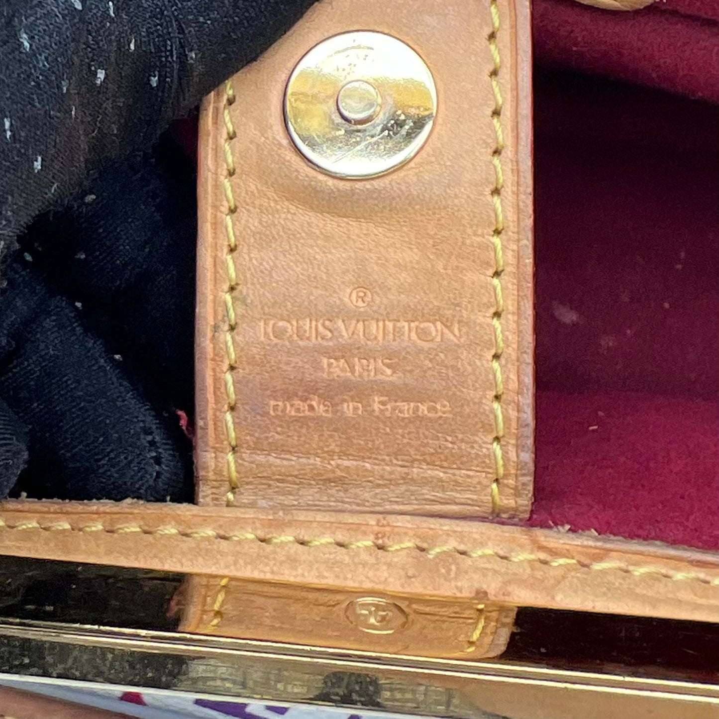 LV White Multicolor Judy PM