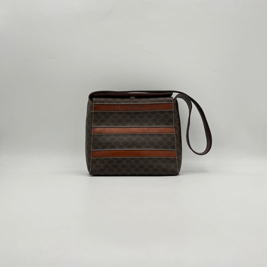 Celine Paris Macadam Stripes Shoulder Bag