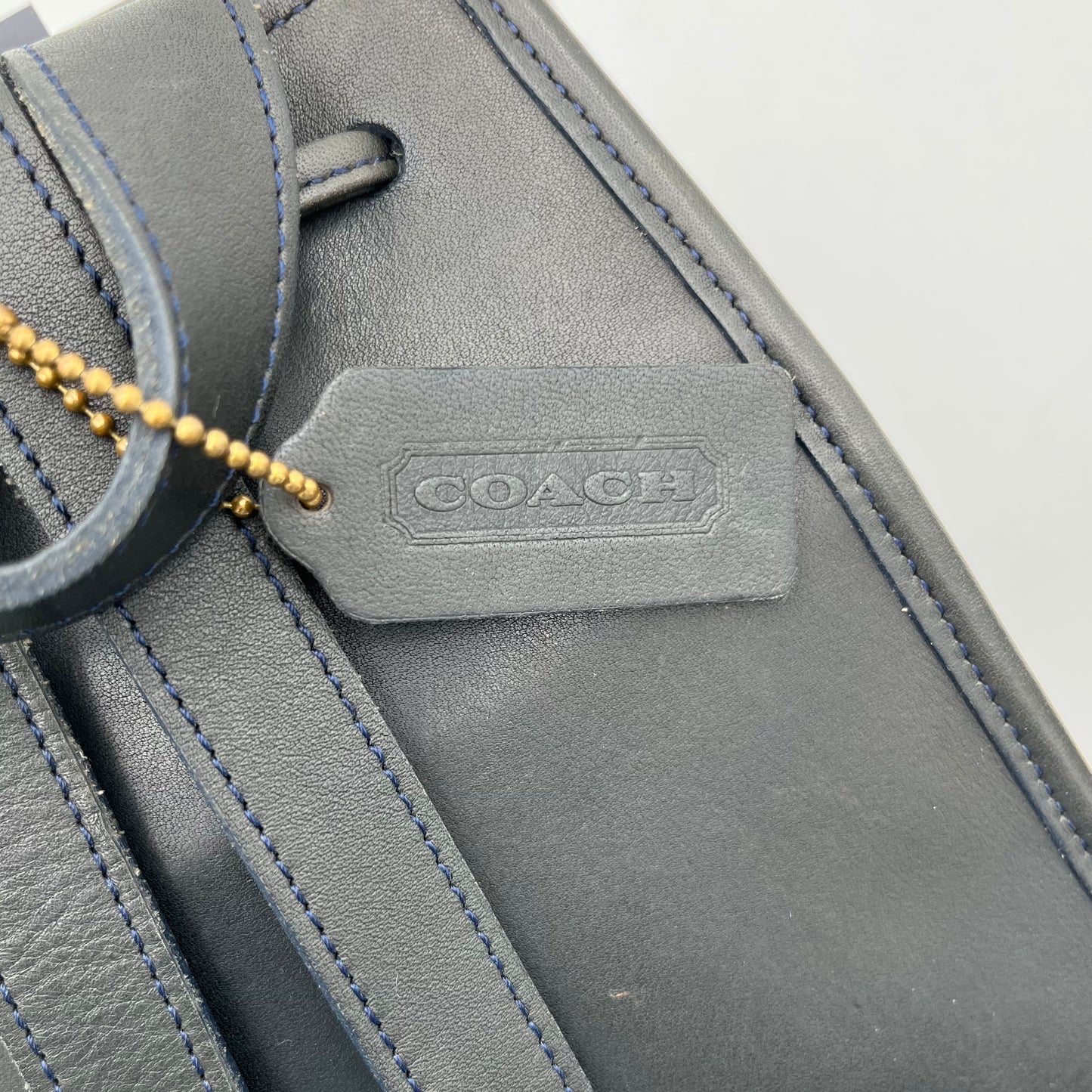 Coach Vintage Black Leather Mini Backpack