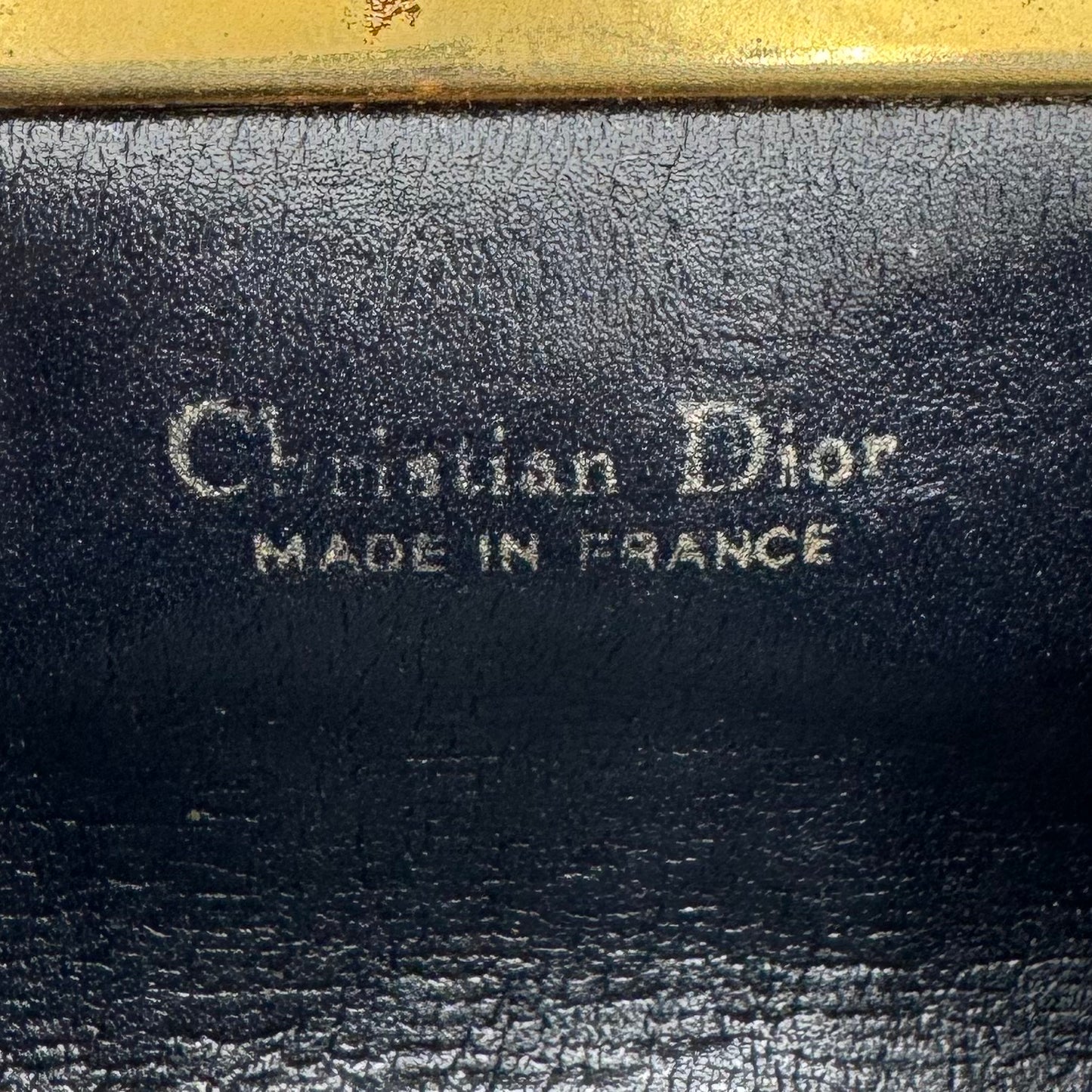 Christian Dior Blue Oblique Canvas Kisslock Coin Purse