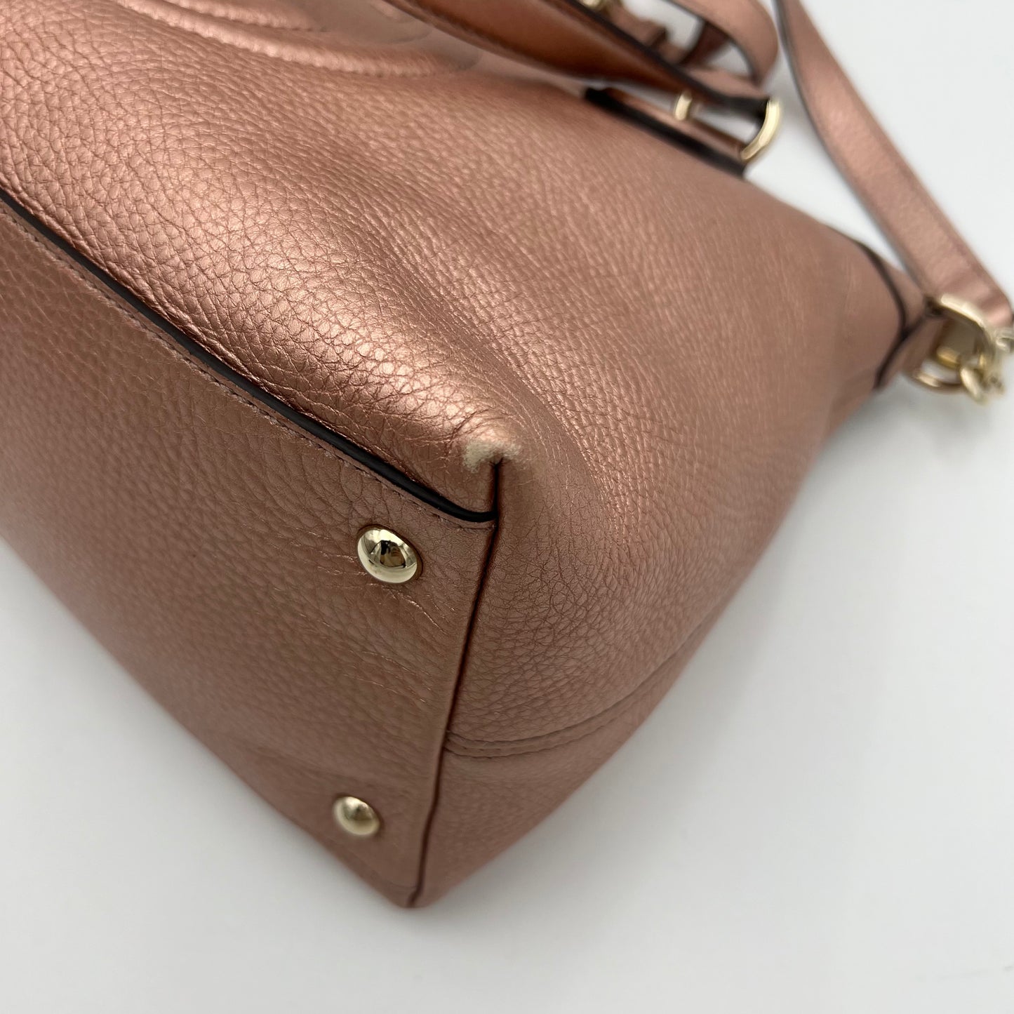 Gucci Japan Exclusive Metallic Pink Soho Two-Way Bag