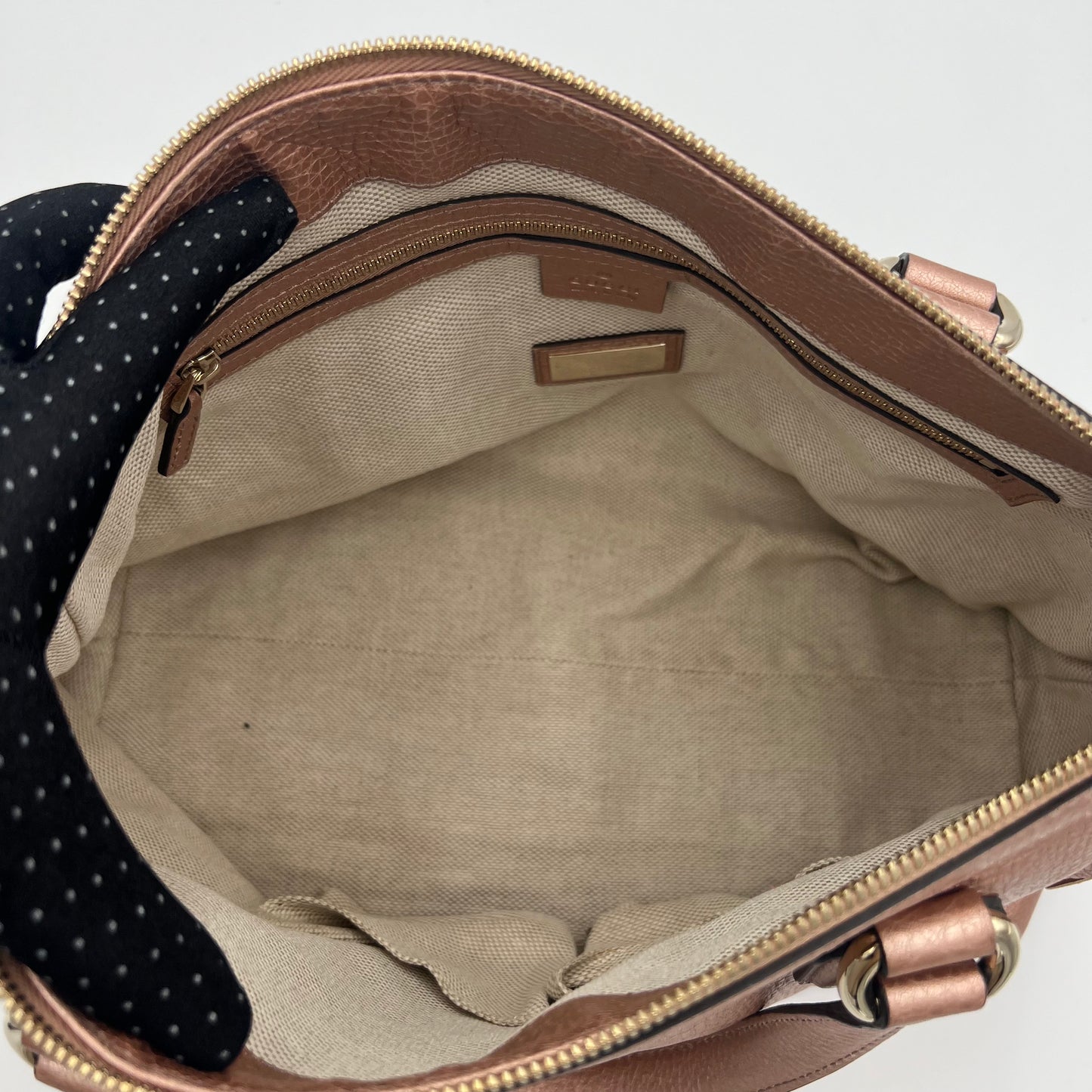 Gucci Japan Exclusive Metallic Pink Soho Two-Way Bag