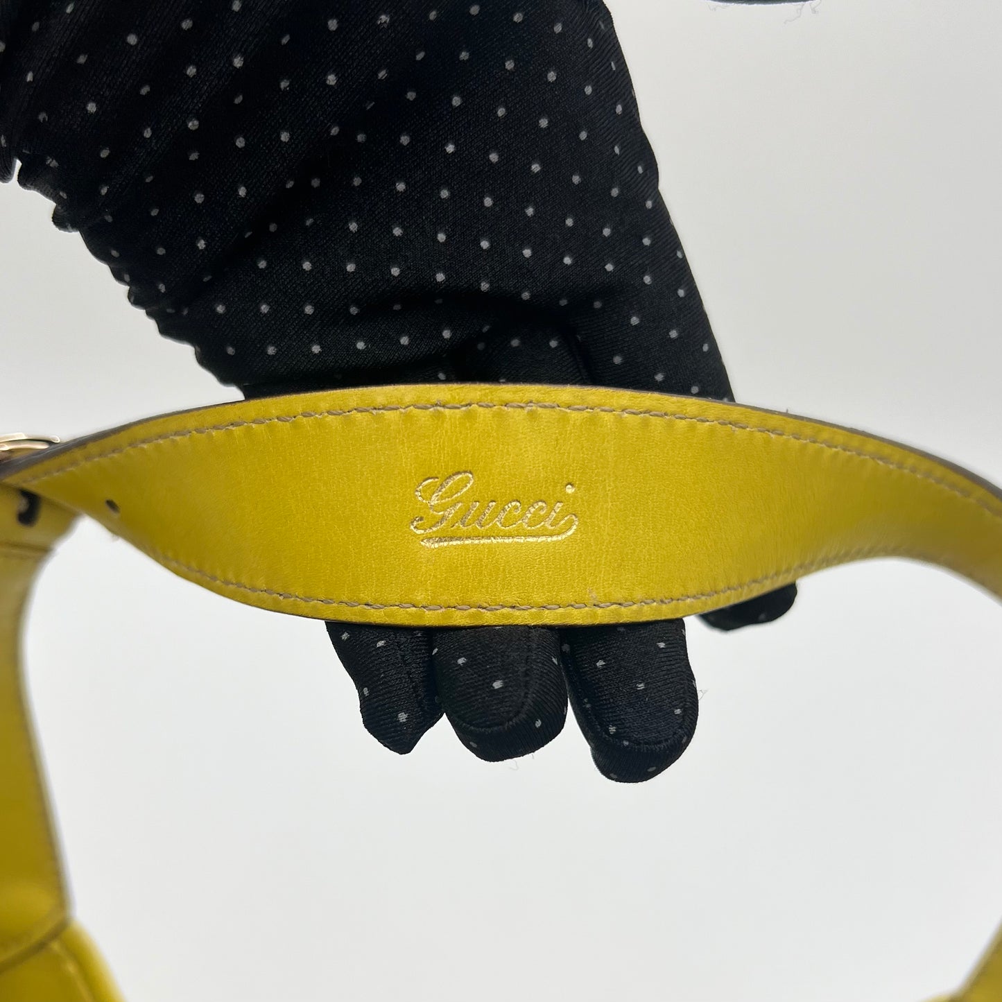 Gucci Yellow Floral Canvas and Leather Jackie Hobo Shoulder Bag