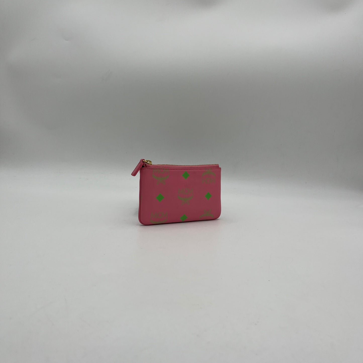 MCM Pink Logo Key Pouch